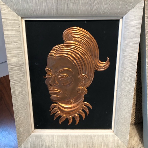 Vintage African Copper MCM Art - Picture 3 of 4